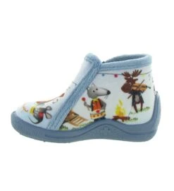 Bellamy Chaussons Et Pantoufles Temini Bleu -Bellamy Chaussures Boutique 7260101 4